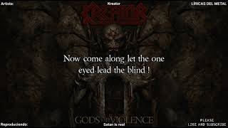 KREATOR - SATAN IS REAL (LYRICS ON SCREEN)