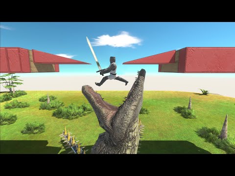 Units cross the dangerous bridge - Animal Revolt Battle Simulator