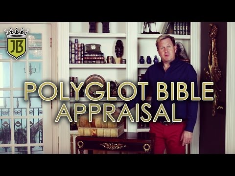 1599 Antique German Polyglot Bible Appraisal by James Bean Estate Sales