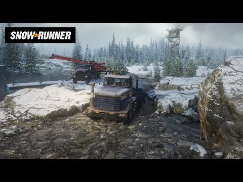 Snowrunner Walkthrough Part 28 in Co-op I New Caterpillar CT680 and Task Lost Tube. [1440p 60FPS]