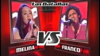 Batalla Completa: Melina Imhoff vs Franco Ibañez - Por amarte así // La Voz Argentina