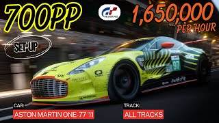 🔥 Aston Martin One-77 700PP Build – Fast & Easy Wins in Gran Turismo 7!
