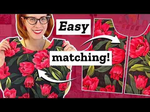 How to print match seams like a pro: Easy pattern matching sewing tutorial!