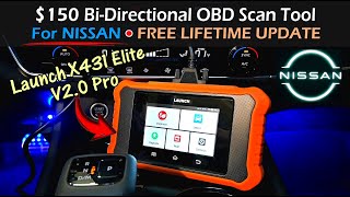 Affordable Bi-Directional OBD Scan Tool For Nissan | FREE LIFETIME UPDATE | LAUNCH X431 Elite