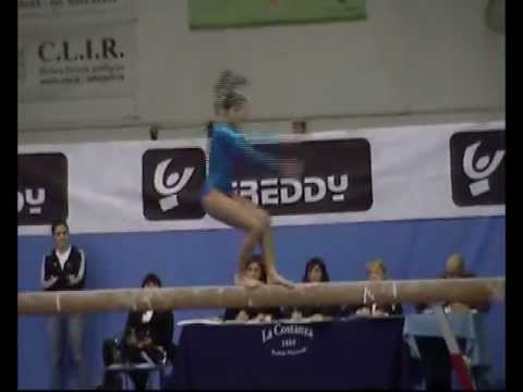VALERIA FABIANI 2012 TRAVE CAMPIONATO NAZIONALE DI CATEGORIA J2 GINNASTICA ARTISTICA F