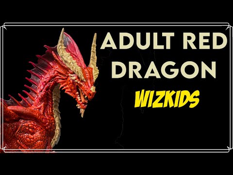 Adult Red Dragon miniature dnd product review wizkids