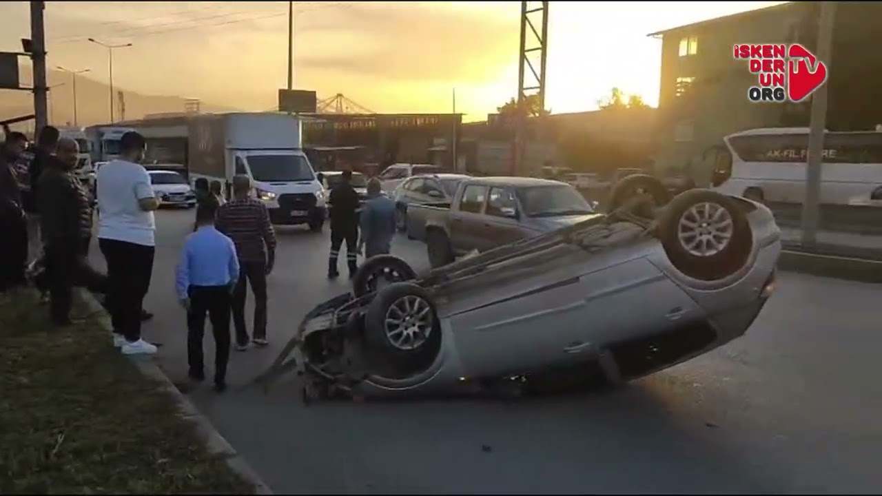 İskenderun'da Tek Taraflı Trafik Kazası…
