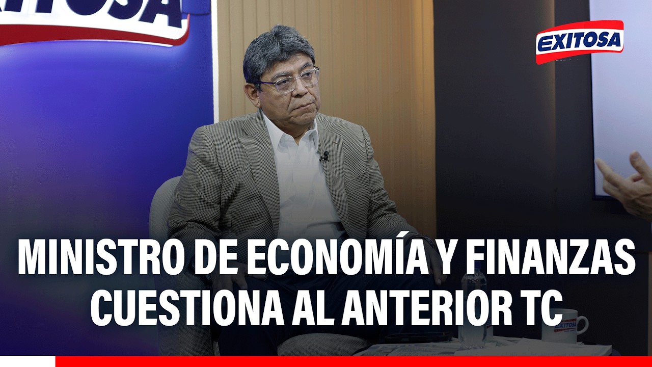 🔴🔵 Ministro de Economía y Finanzas cuestiona al anterior TC por permitir "Un Congreso Populista"