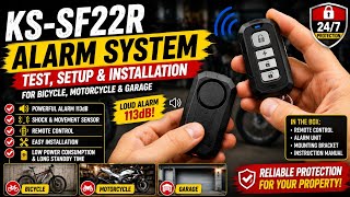 KS-SF22R Alarm: Fahrrad, Motorrad, Garage Test, Einrichtung & Anleitung