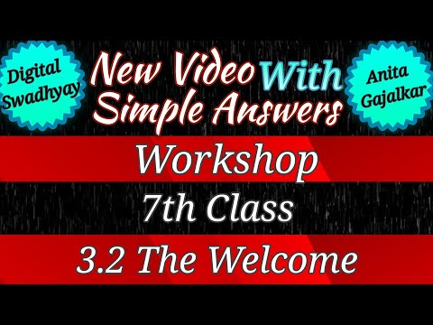 the welcome 7th class question answer । the welcome । the welcome english workshop