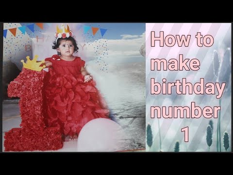 How to make easy  Birthday number, DIY birthday  decorations, Marriage anniversary decorations