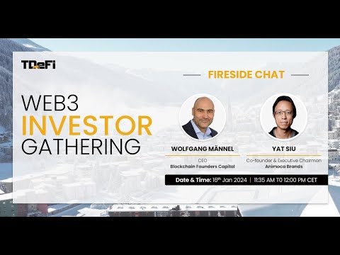 FIRESIDE CHAT -  Wolfgang Männel & Yat Siu at Web3 Investor Gathering  #Davos 2024