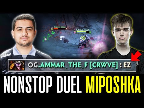 AMMAR Non-Stop Battle with TSpirit.Miposhka in Top Lane - "EZ" DOTA 2