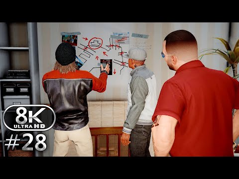 GTA V 8K Ultra Graphics Gameplay Walkthrough Part 28 - GTA V 8K 60FPS PC No Commentary