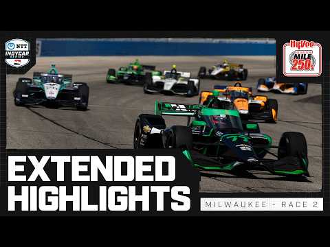 インディ2024 第17戦 ミルウォーキーマイル（オーバル）決勝レース2ダイジェスト動画