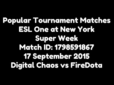 DigitalChaos Win! DigitalChaos vs FireDota 09172015 7:04 AM MID:1798591867 ESL 1at NYSuperWeek