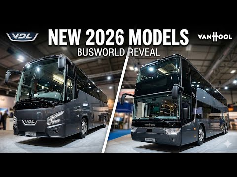 VDL & Van Hool 2026 Lineup: Futura 3, Astron & Astromega (Busworld 2025)