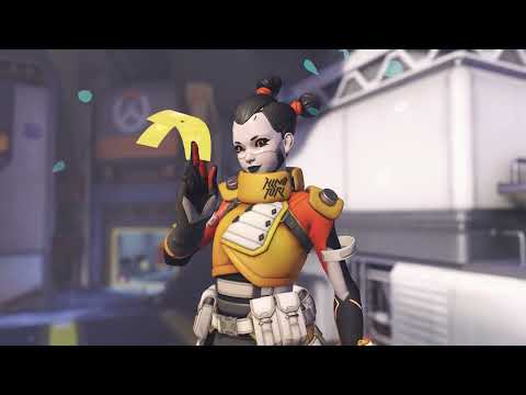 *NEW* Overwatch 2 Season 1 Battle Pass Kiriko Hinotori Skin Preview *IN GAME*