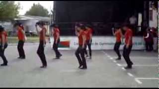 preview picture of video 'Bad Things line dance.  Démo country lors de la fête du village de Garidech le 30 juin 2013'