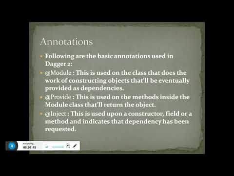 Dagger 2 (Android Tutorial ) First Basic Approach.. (Dependency Injection) First Part