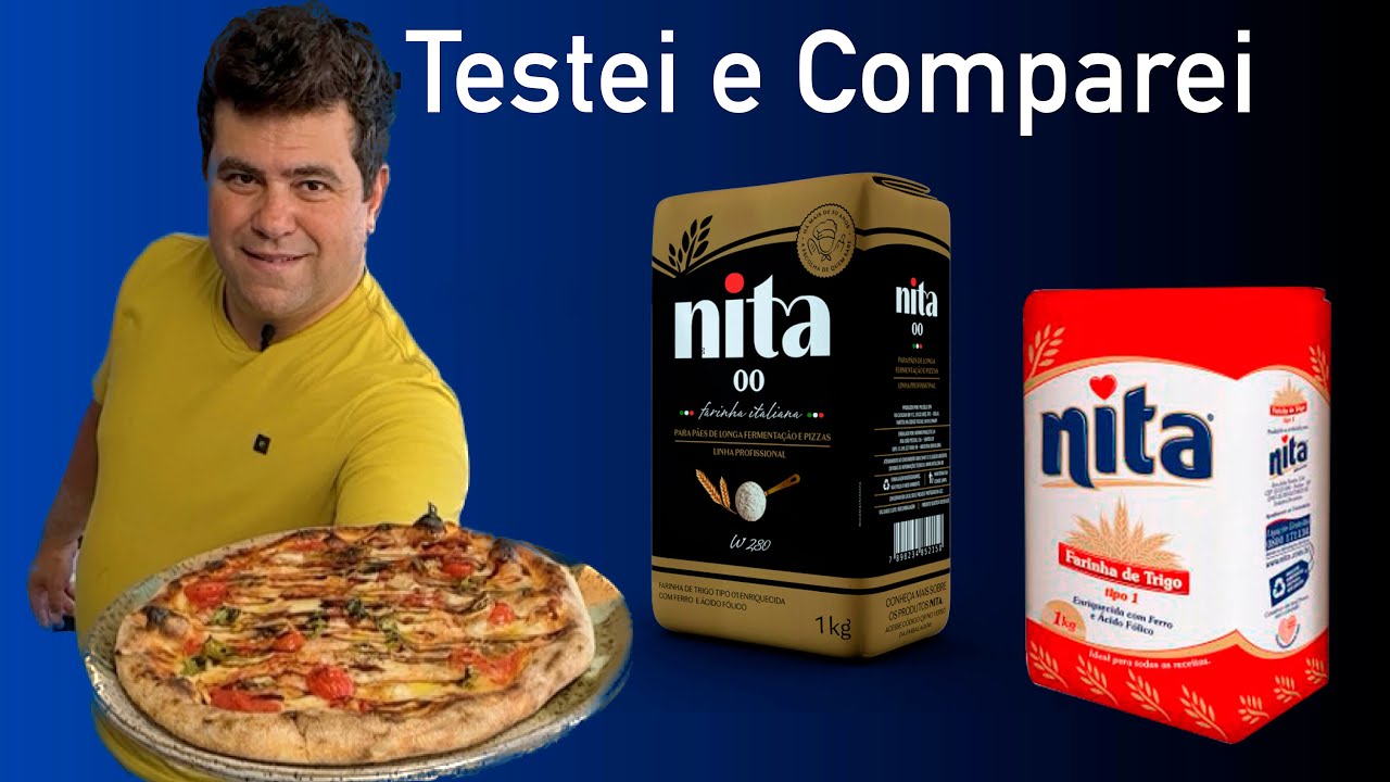 Testei e Comparei as farinhas Nita 00 (italiana) e Nita tipo 1 (Nacional)