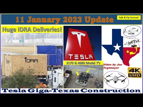 GIGA IDRA Deliveries on this Foggy Morning! 11 January 2023 Giga Texas Construction Update (09:55AM)