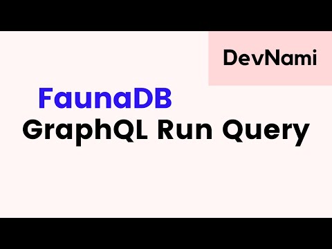 FaunaDB How to Run GraphQL Query in FaunaDB Dashboard
