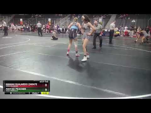 112 Lbs Champ. Round 2 - Anaiah Guajardo Zarate, Team Colorado Vs Maycee Peacher, Team Nebraska Bf