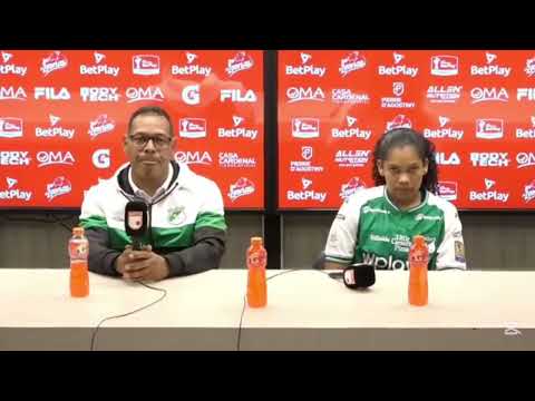 La rueda de prensa del Cali Femenino tras el empate ante Santa Fe por la fecha 5.