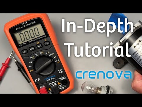 How to Use Crenova MS8233D Digital Auto Ranging Multimeter (Full Tutorial) 💡