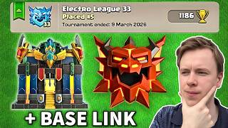 How My TH17 Promoted to Legends FIRST TRY | Base Links & Attacks Clash of Clans