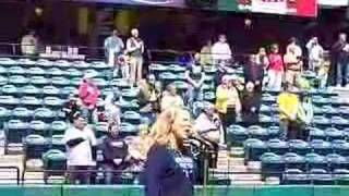 Cathy Stewart-National Anthem Altoona Curve game 5/4/08