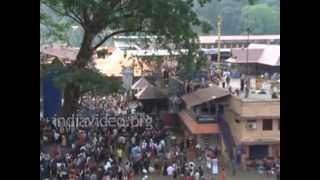 Devotees performing art form at Sannidanam, Sabarimala 