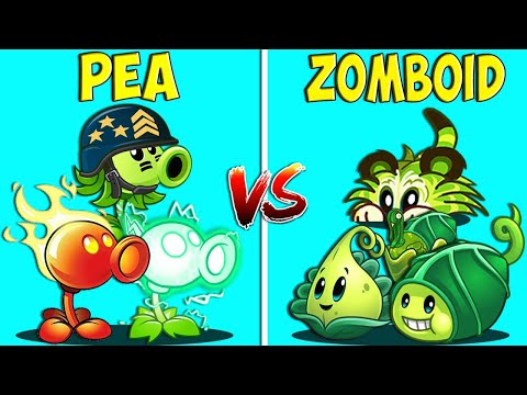 Team 3 PEA vs 3 ZOMBOID Plants - Who Will Win? - PvZ 2 Team Plant Vs Team Plant