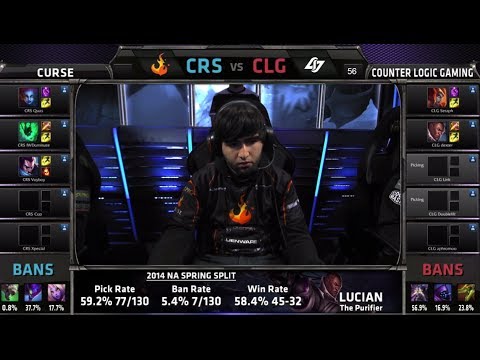 Curse vs CLG | S4 NA LCS Summer split 2014 SuperWeek 1 Day 1 | CRS vs CLG G2