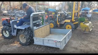 핸들 경운기 적재함.abc tractor rear bucket.트렉터 후방적재함 부착타입 #경운기 #경운기트…
