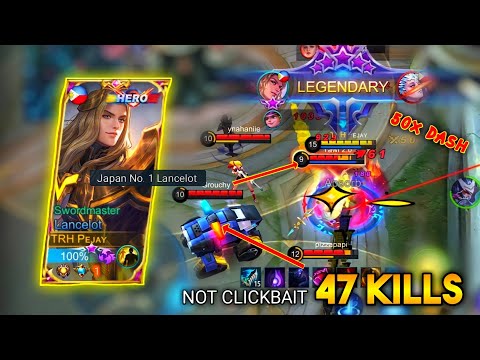*47 KiLLS* WHEN iNSECTiON CHOU USER PICKED LANCELOT! | MLBB