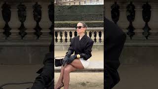 Long leather gloves - Black gloves #trending #fashion #trends #leather #highboots