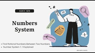 Download the video "Class 9 Maths - 2 Number System  Find Rational Numbers Between Two Numbers  and Ex 1.1 Explained"
