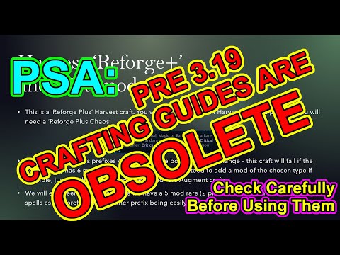 POE 3.19 A Public Service Announcement: Don't Use Pre 3.19 Crafting Guides - Path Of Exile Kalandra