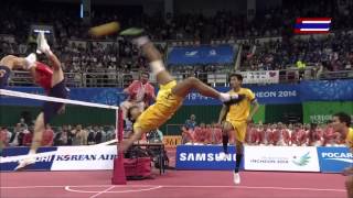 Download the video "Thailand - Korea 2014 ASIAN GAMES SEPAKTAKRAW -Gold Medal Match"