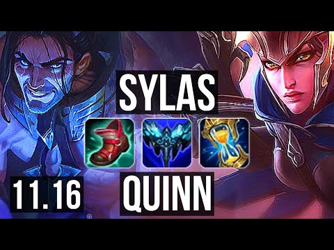 SYLAS vs QUINN (TOP) | 8/1/9, 1400+ games, Godlike | KR Challenger | v11.16