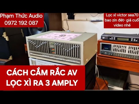 Victor Sea 70 + filter and how to plug it into 3 different amplifiers???