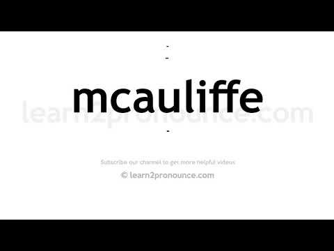 How to pronounce Mcauliffe | English pronunciation