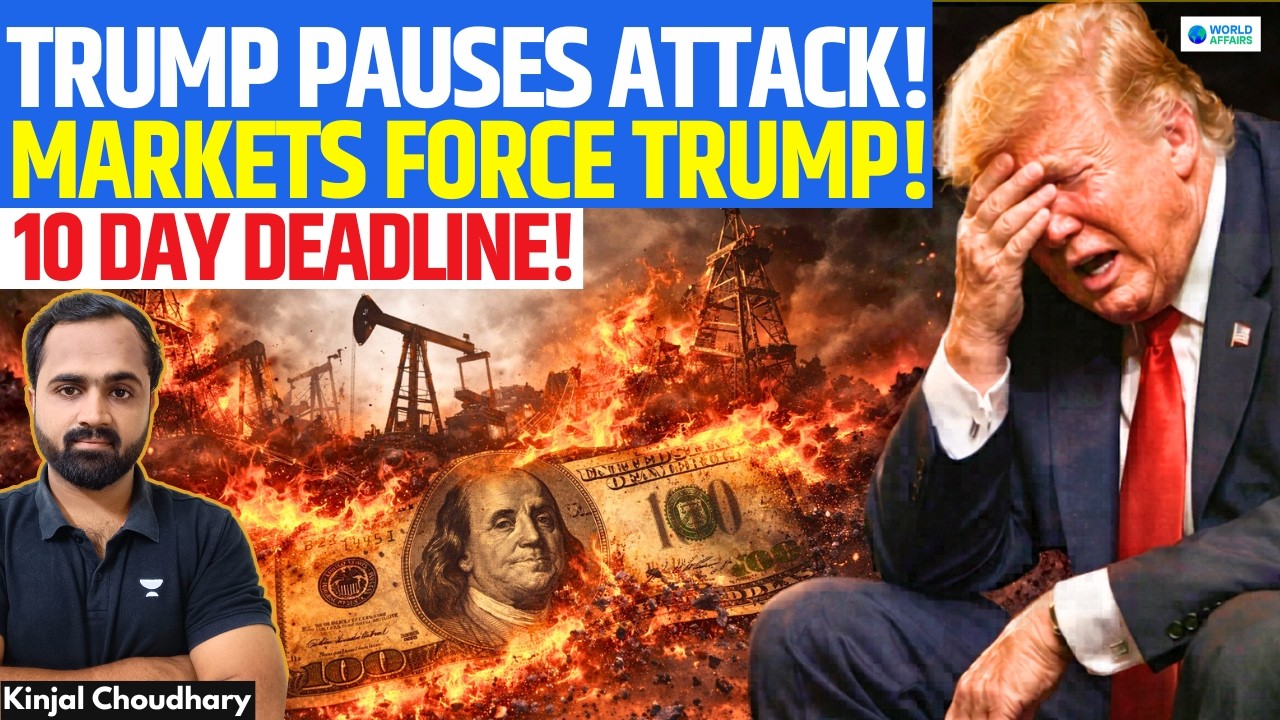 TRUMP Pauses Iran Energy Attack — US Bond Yields Forced 10 Day Delay | Kinjal