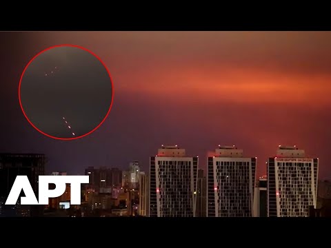 WATCH | Russian Drone Swarm Lights Up Kyiv Skies in Overnight Attack | APT