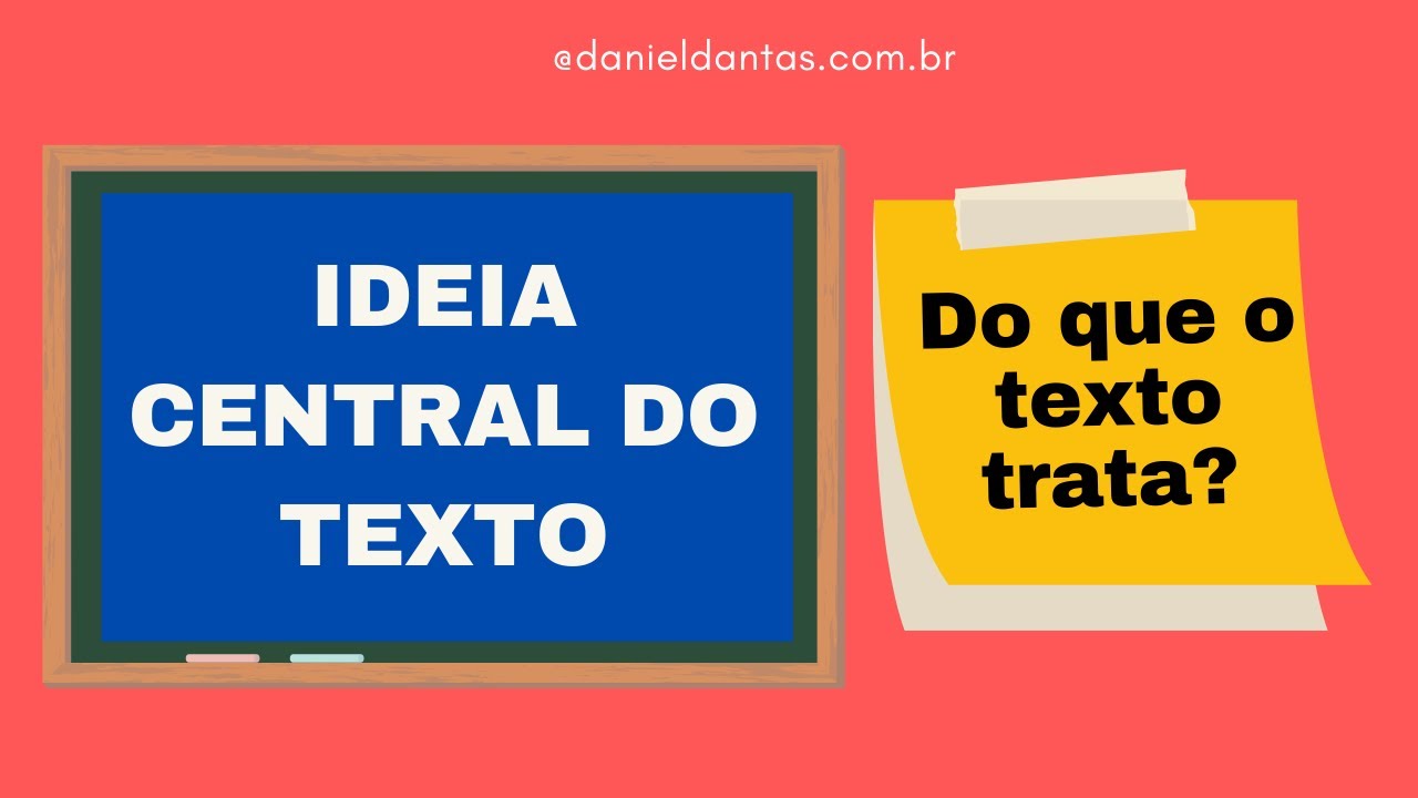 Identificando a IDEIA CENTRAL do texto