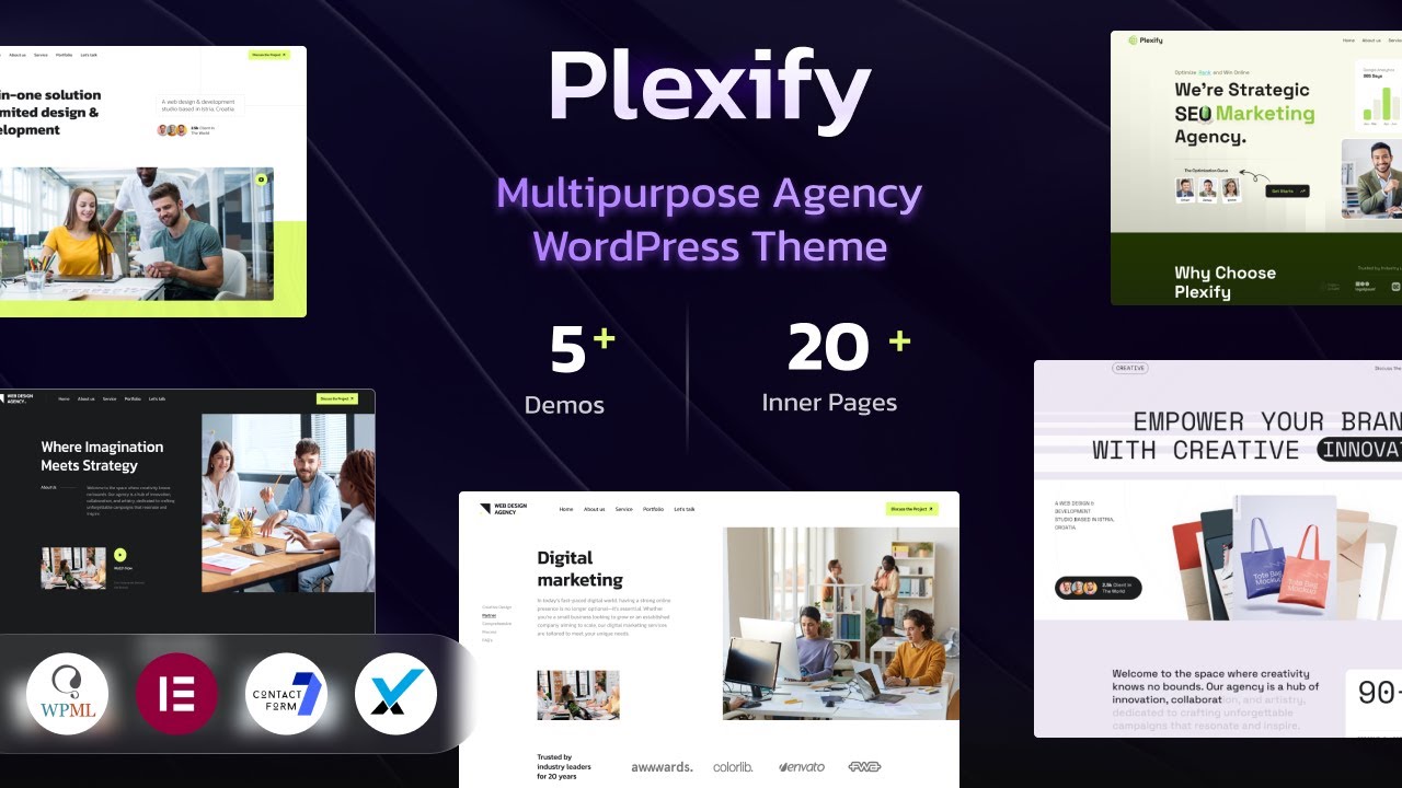 🔥 Plexify – Best Agency WordPress Theme 2025 | Fast, Responsive & Elementor Ready!