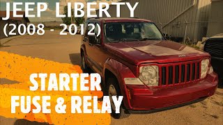 Jeep Liberty - STARTER FUSE & RELAY LOCATION (2008 - 2012)