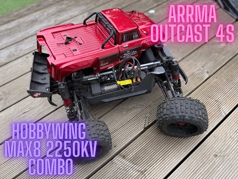 Arrma Outcast 4s v2.5 - Max8 2250kv Build & Bash